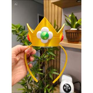 Coroa da Princesa Daisy - Inclui Tiara e Coroa - Pronta Entrega!
