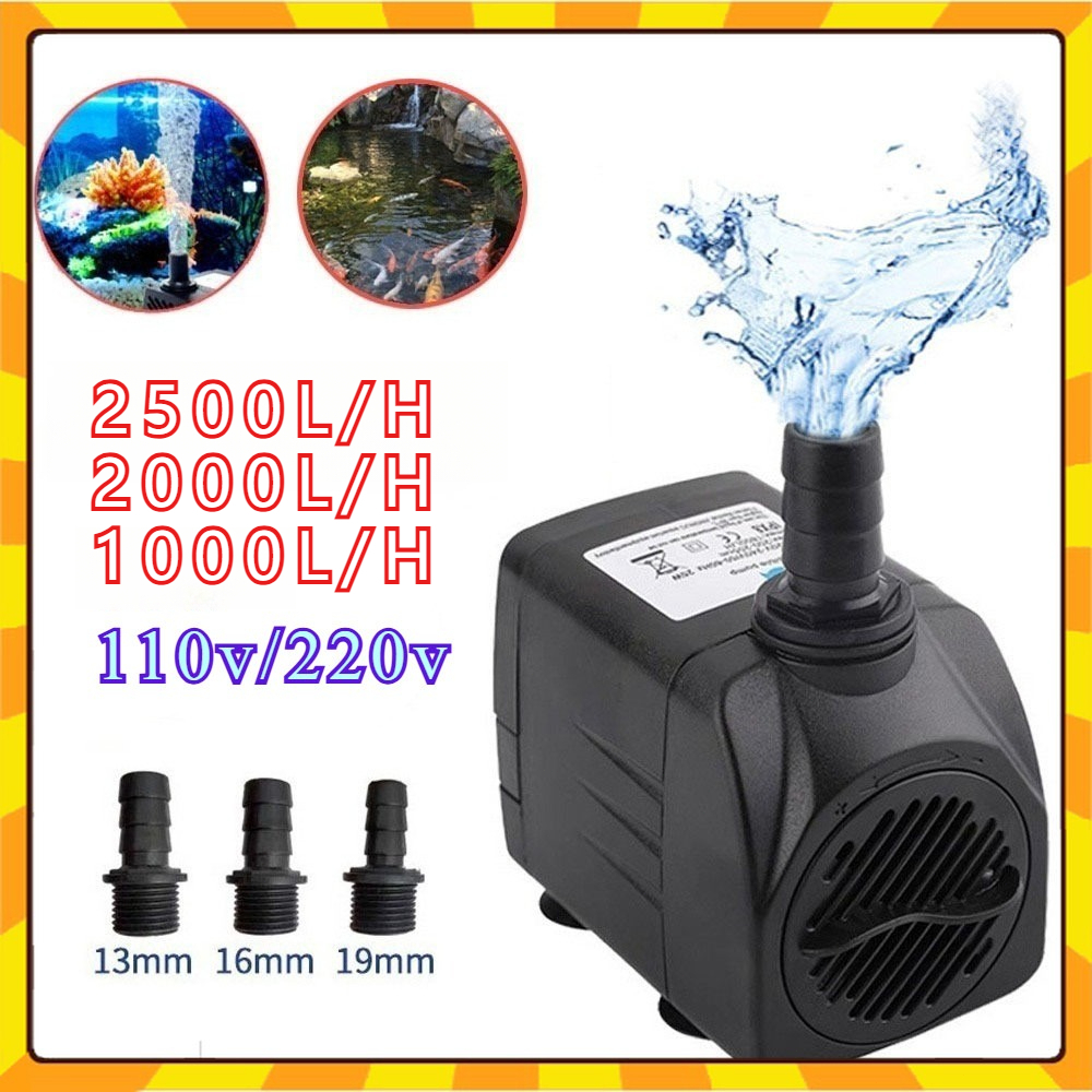 Bomba Submersível De  2000L/H 3000L/H 1000L/H Adequada Para Fonte De Aquário 16w/25W/35w War Shark