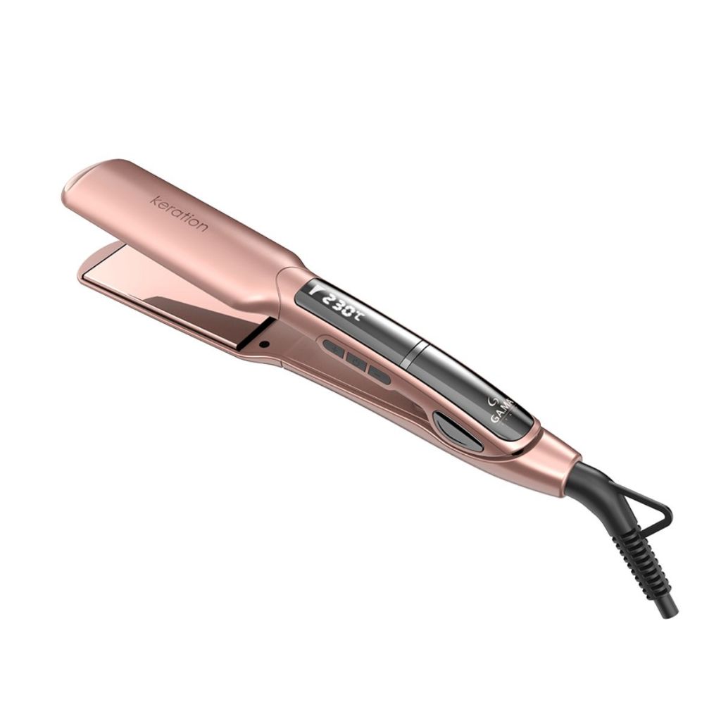 Prancha de Cabelo X-Wide Chapinha Keration Pro Bivolt Patins Extra Largo Ceramic Íon Gama