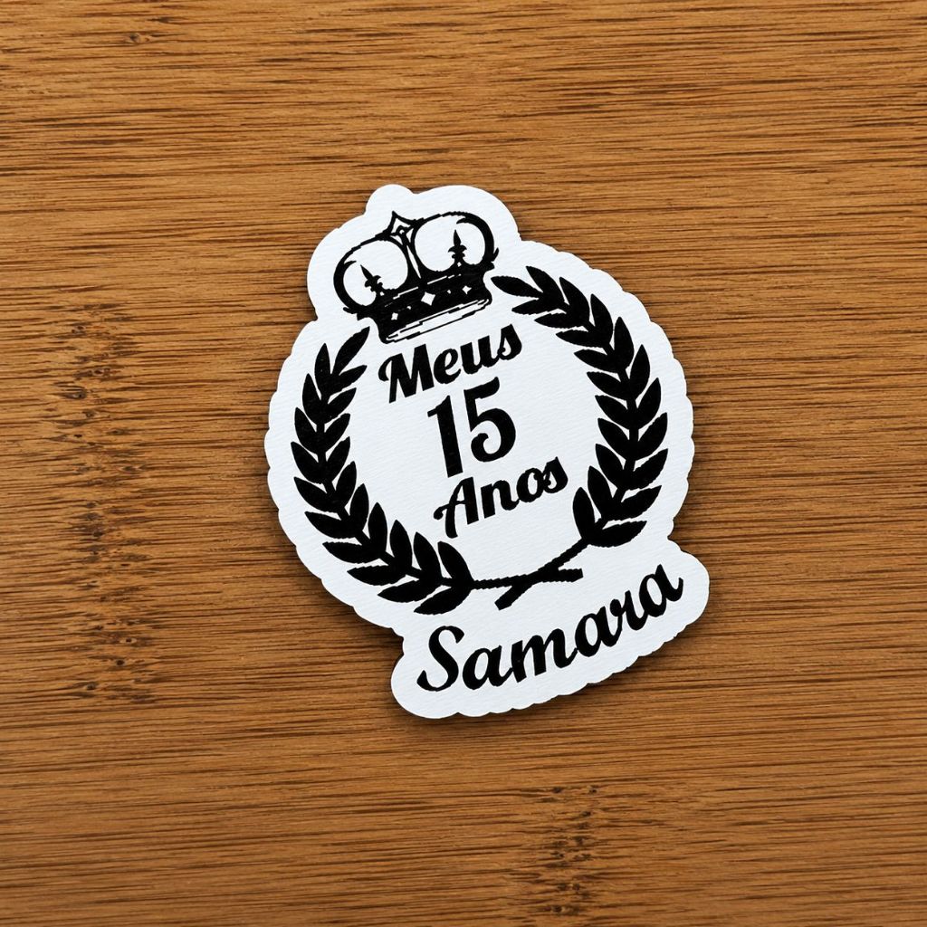 Kit Imãs de Geladeira 15 Anos Personalizado MDF Debutante Princesa Festa Aniversário Lembrancinha