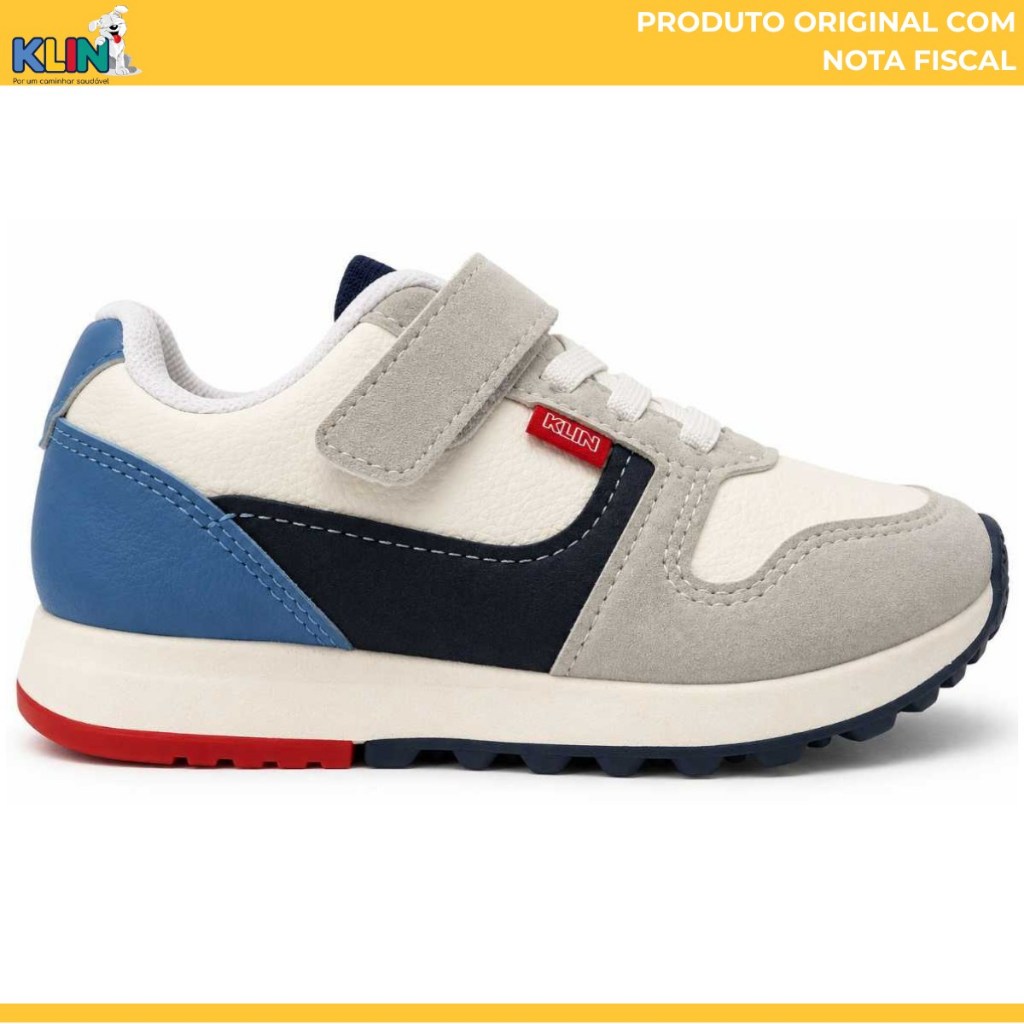Tênis Klin Infantil Walk Mini Menino Casual Confortável