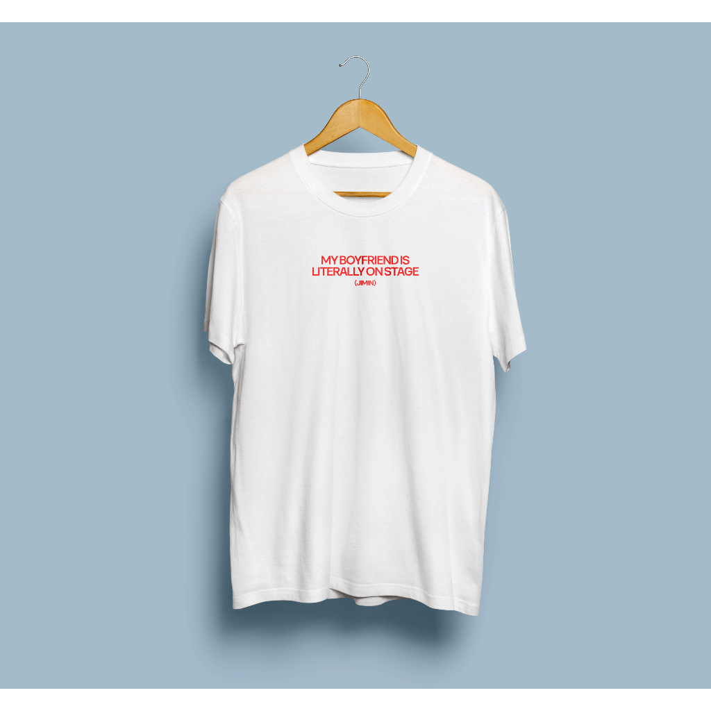 Camiseta My Boyfriend Jimin BTA Estampa DTF 100% Algodão