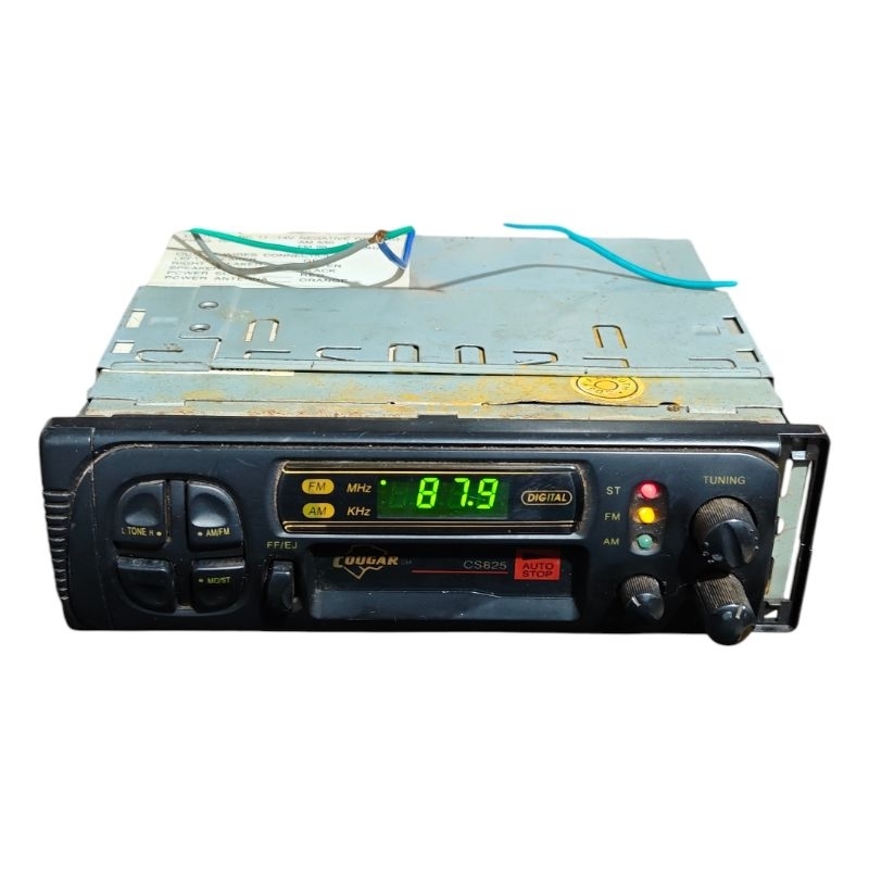 (USADO) Rádio Automotivo Toca Fitas Cougar Cs 825 AM FM K7 12v