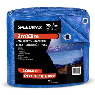 Lona 3x3 Azul Impermeavel Piscina Barraca Camping Telhado