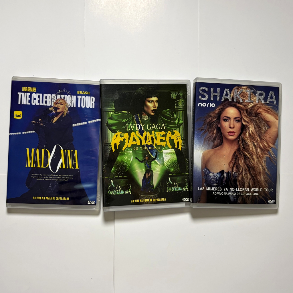DVD Madonna Lady Gaga Shakira Live Concert Todo Mundo No Rio Ao Vivo Copacabana Brasil Las Mujeres Ya No Lloran Tour