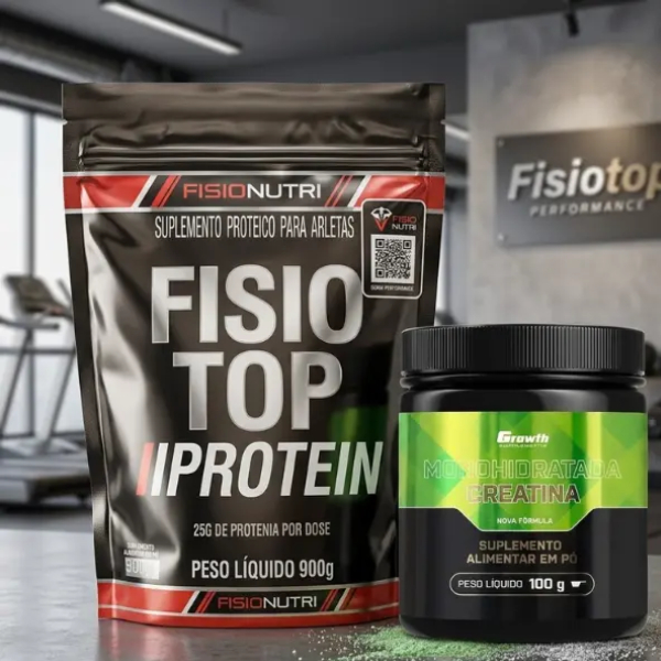 KIT WHEY PROTEIN + CREATINA 100% PURA GR0WTH SUPPLEMENTS
