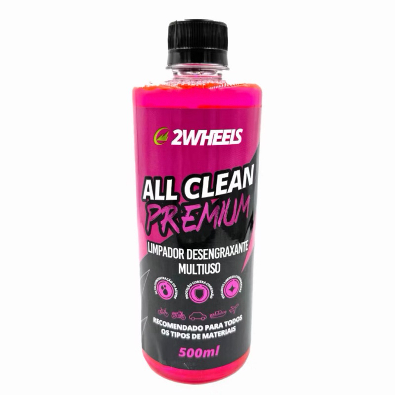 DESENGRAXANTE MULTIUSO 2WHEELS ALL CLEAN 500ML ALTA PERFORMANCE 🚴 LIMPA CORRENTE BIKE / MOTO REMOVE GRAXA E ÓLEO RÁPIDO