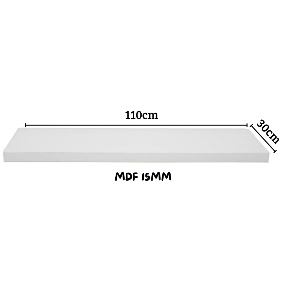 Prateleira Em Mdf 110x30 Organização Inteligente Para Qualquer Espaço