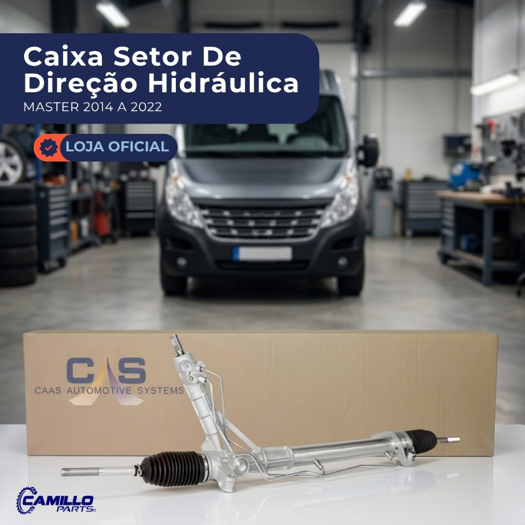 Caixa Direção Hidráulica Renault Master 2014 2015 2016 2017 A 2022 Caas do Brasil