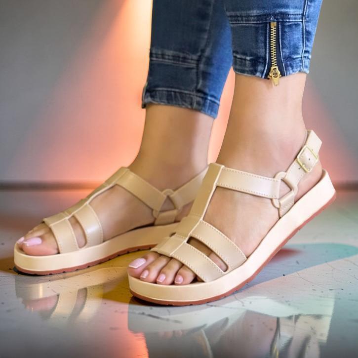 Sandália Ana Feminina Casual Moderna e Confortável - Cantinho dos Achadinhos