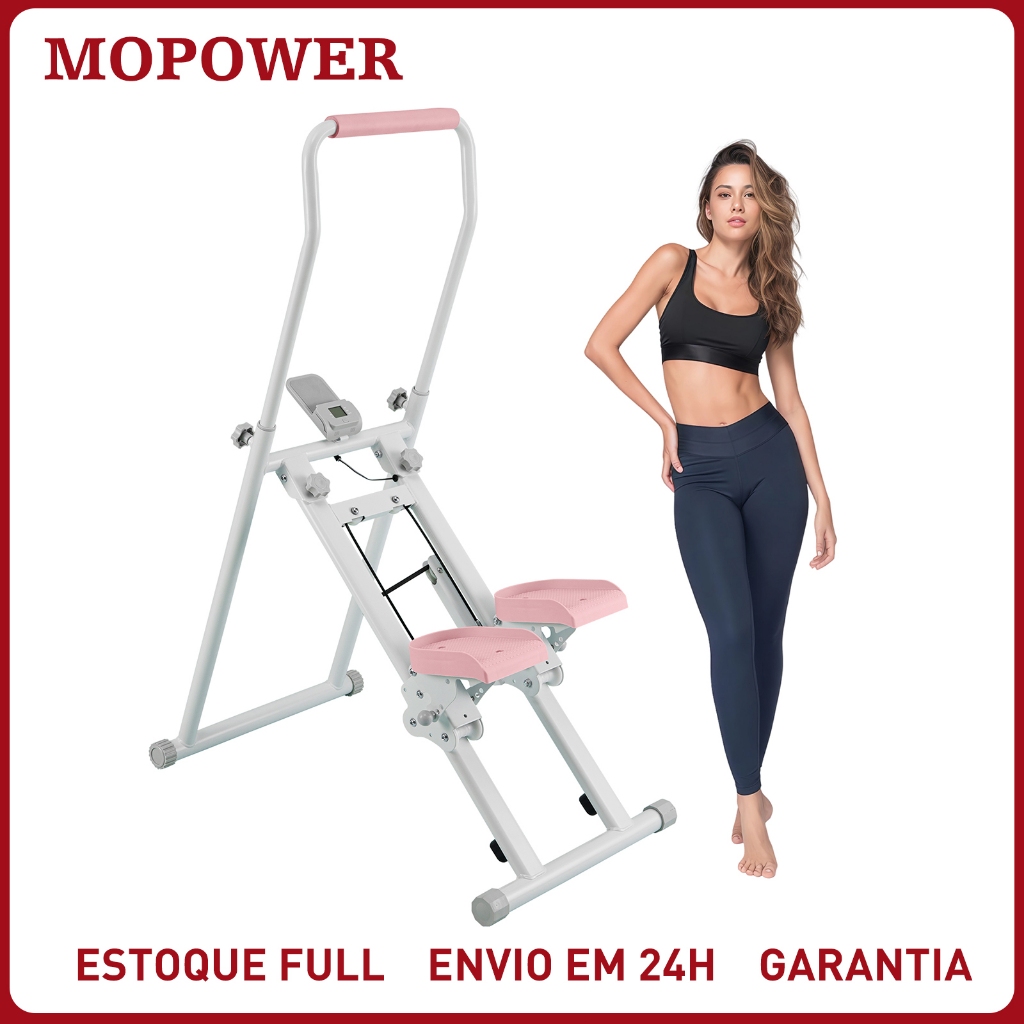 Simulador De Escada Stepper Dobrável Com Visor LED Aparelho De Ginástic