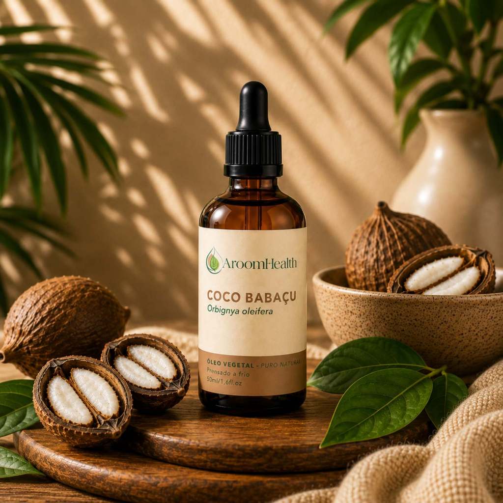 Óleo vegetal puro natural de Coco Babaçu 50 ml