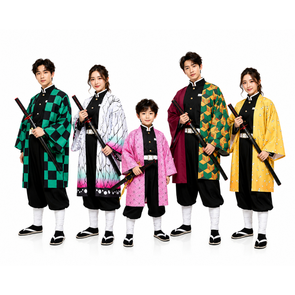 Kimono Manto Cosplay Demon Slayer Kimetsu No Yaiba Tanjiro