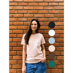 Kit 3 Camisetas Feminina Básica lisa 100% algodão