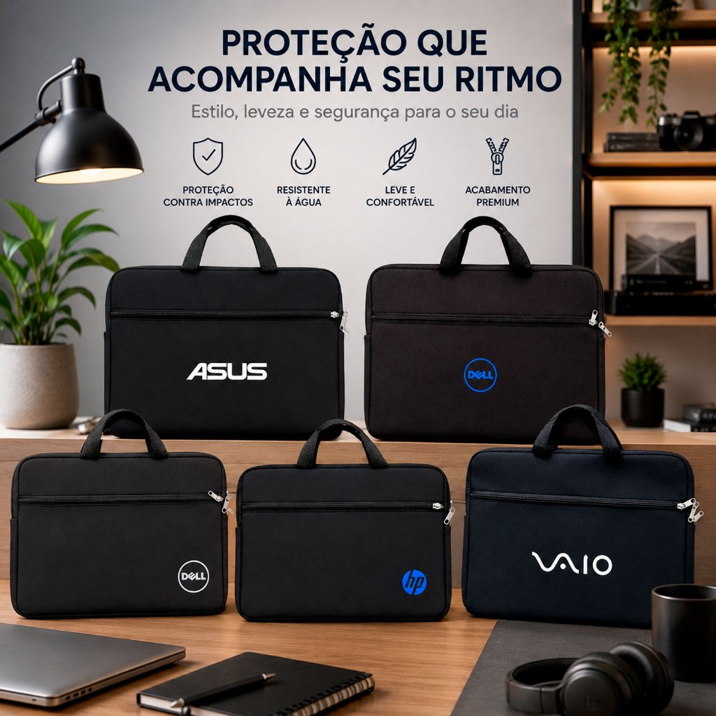 Capa Pasta Case Maleta Premium para Notebook de 15 e 15.6 Polegadas Lindas Estampas MEGA OFERTA