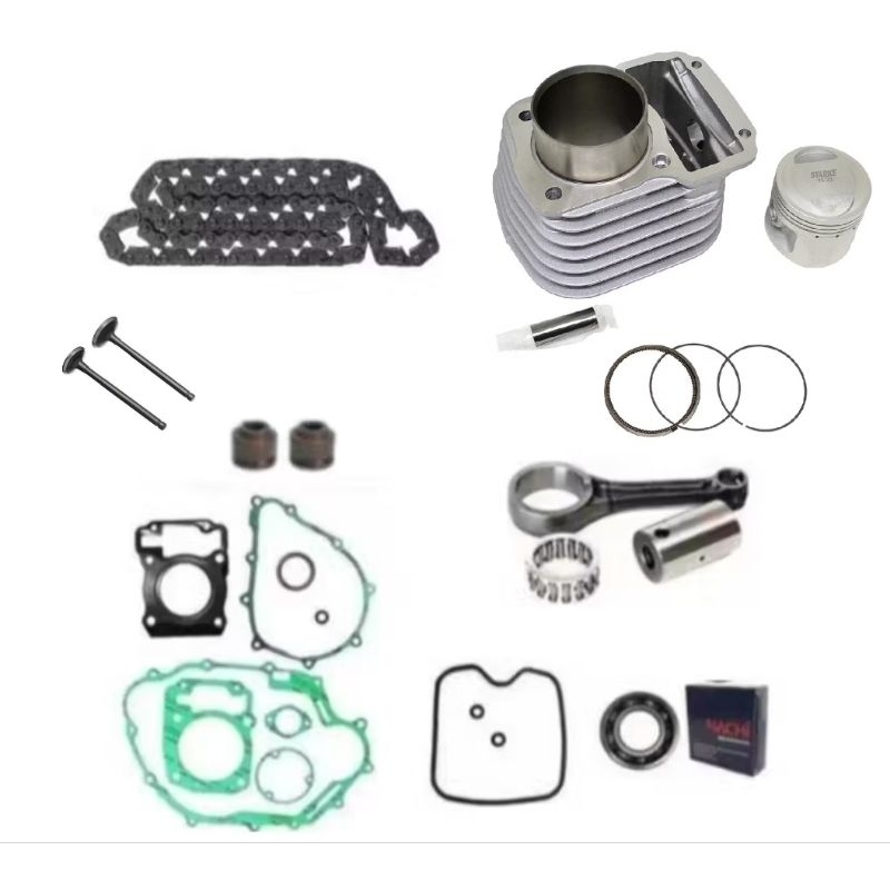 kit Motor Cilindro Biela Junta Válvulas moto CG Titan 150