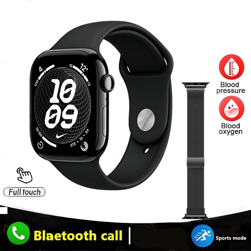 Smartwatch S10 Série 10 Tela AMOLED Bluetooth notificações de Whats, Monitora Saude, e notificações de