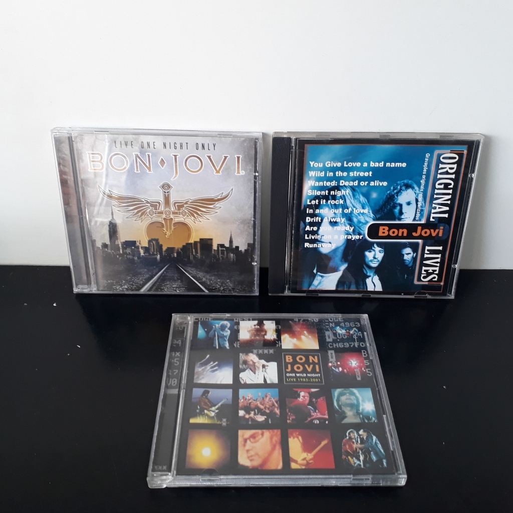 Cd Lote 3 Cds Bon Jovi (bootleg E Live ) Ler A Descrição VERSÃO SIMPLES CAPA ACRILICA / BOOTLEG E AO VIVO