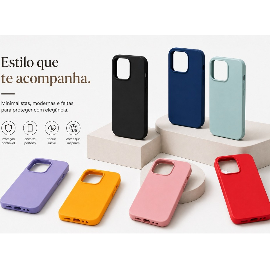 Capa Capinha Para  Realme Note 60  Silicone Aveludado Película Case