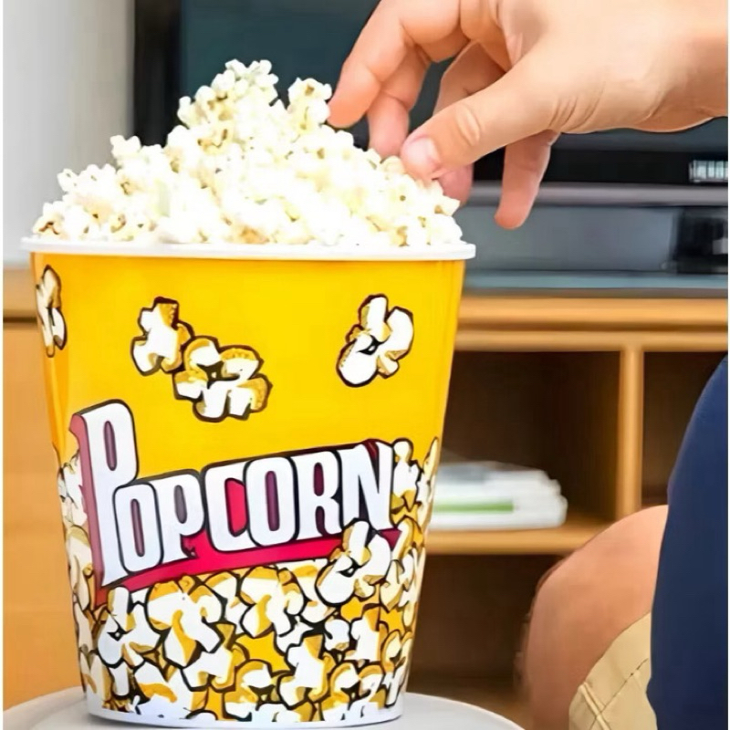 Balde De Pipoca | 12x12cm | Material: Plástico | Unidade Ou Kit | Popcorn | Filme, Cinema, Sessão, Séries | Condimentos