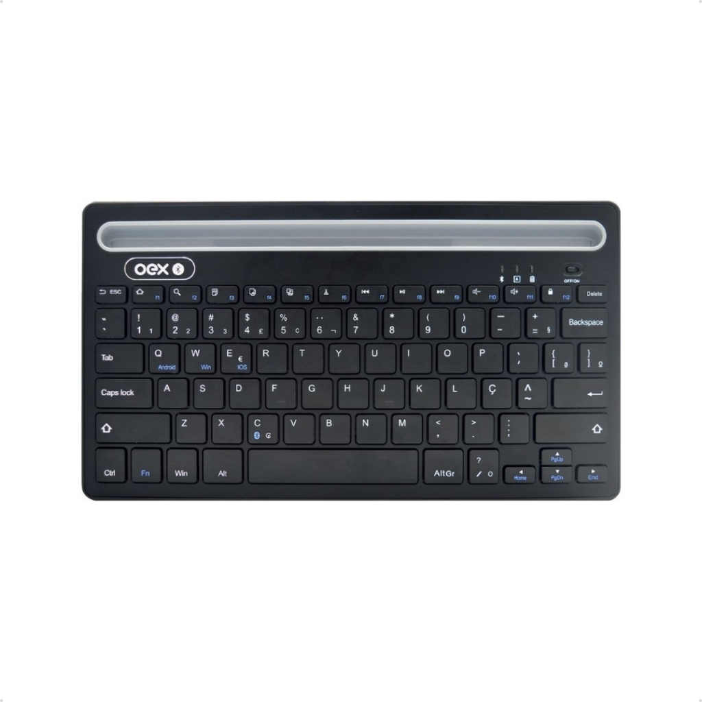 Teclado Bluetooth Conexão iOS, Android e Windows Tc502 ABNT2 Original OEX