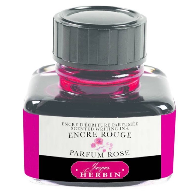 Tinta Caneta Tinteiro Perfume de Rosas Herbin Rouge 30ml
