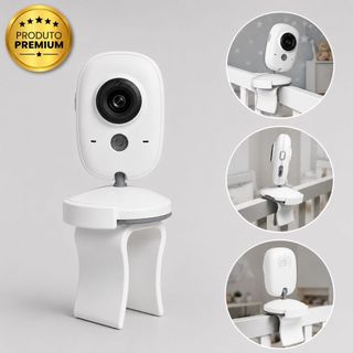 Suporte Babá Eletrônica Universal Monitor para Berço Bebê Ajustável Flexível Seguro Fácil Instalar