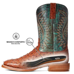 Palmilha Ortopédica de PU Gel para Bota e Botina Texana Bico Quadrado RS Rodeo Sport