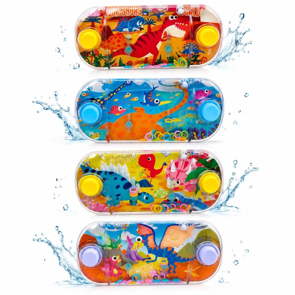 Kit Jogo Argola Agua Play Dinossauro Lembrancinha 2/4/6 Unidades Brinquedo Clássico Infantil