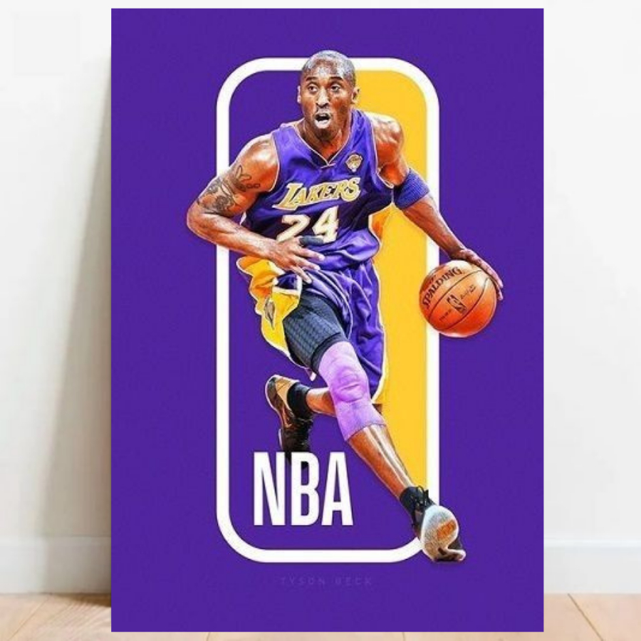 Quadro Placa Decorativa Kobe Bryant Lenda Basquete NBA jogador Esporte 014