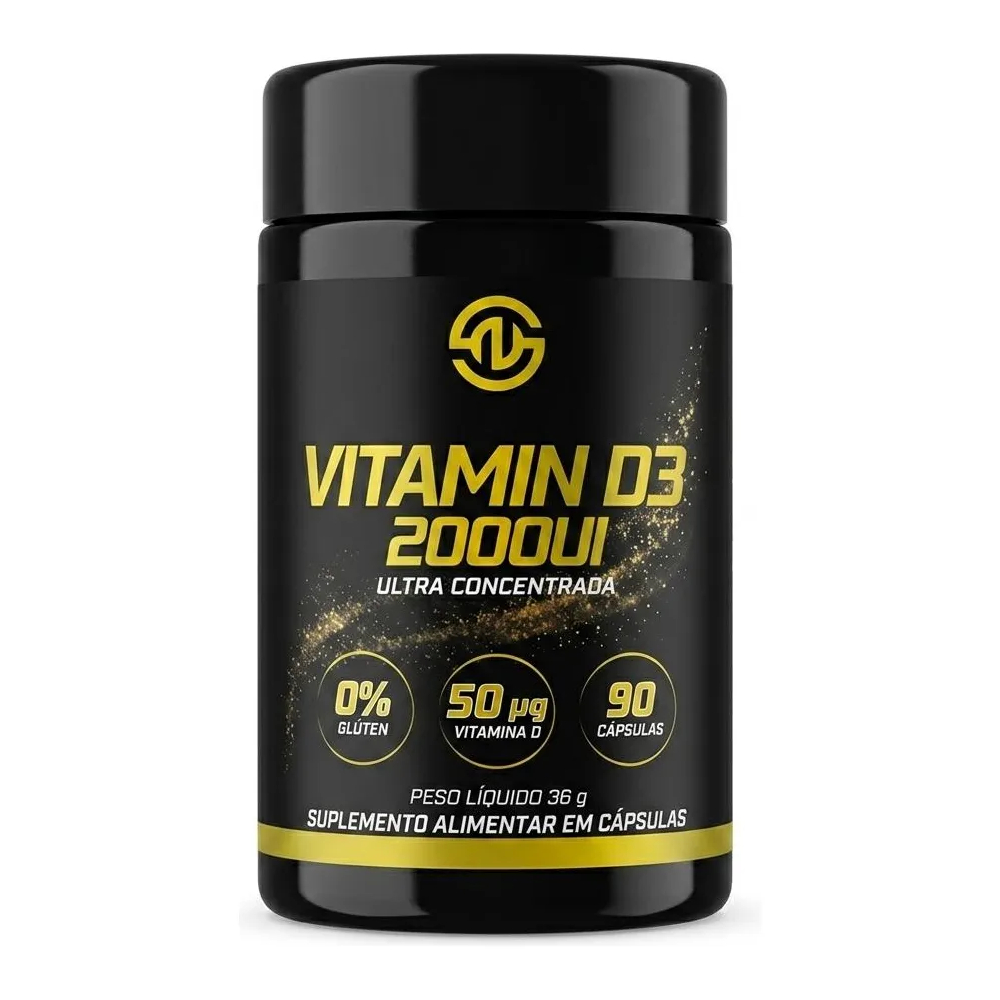 Vitamina D3 2000UI Suplemento Alimentar Strong Now Labs 90 Cápsulas