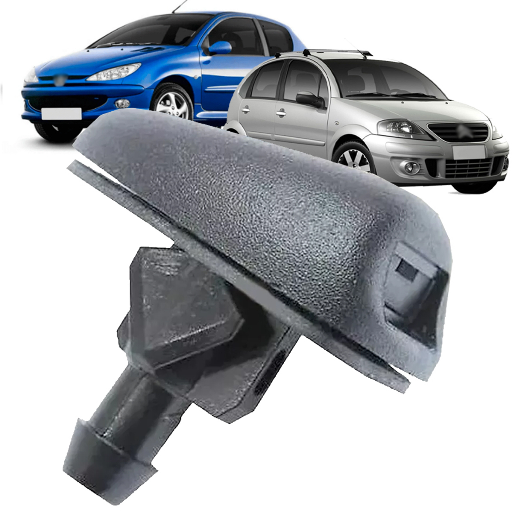 Bico Ejetor Brucutu Esguicho Água Peugeot 206 1999 A 2009 Citroen C3 2002 A 2012