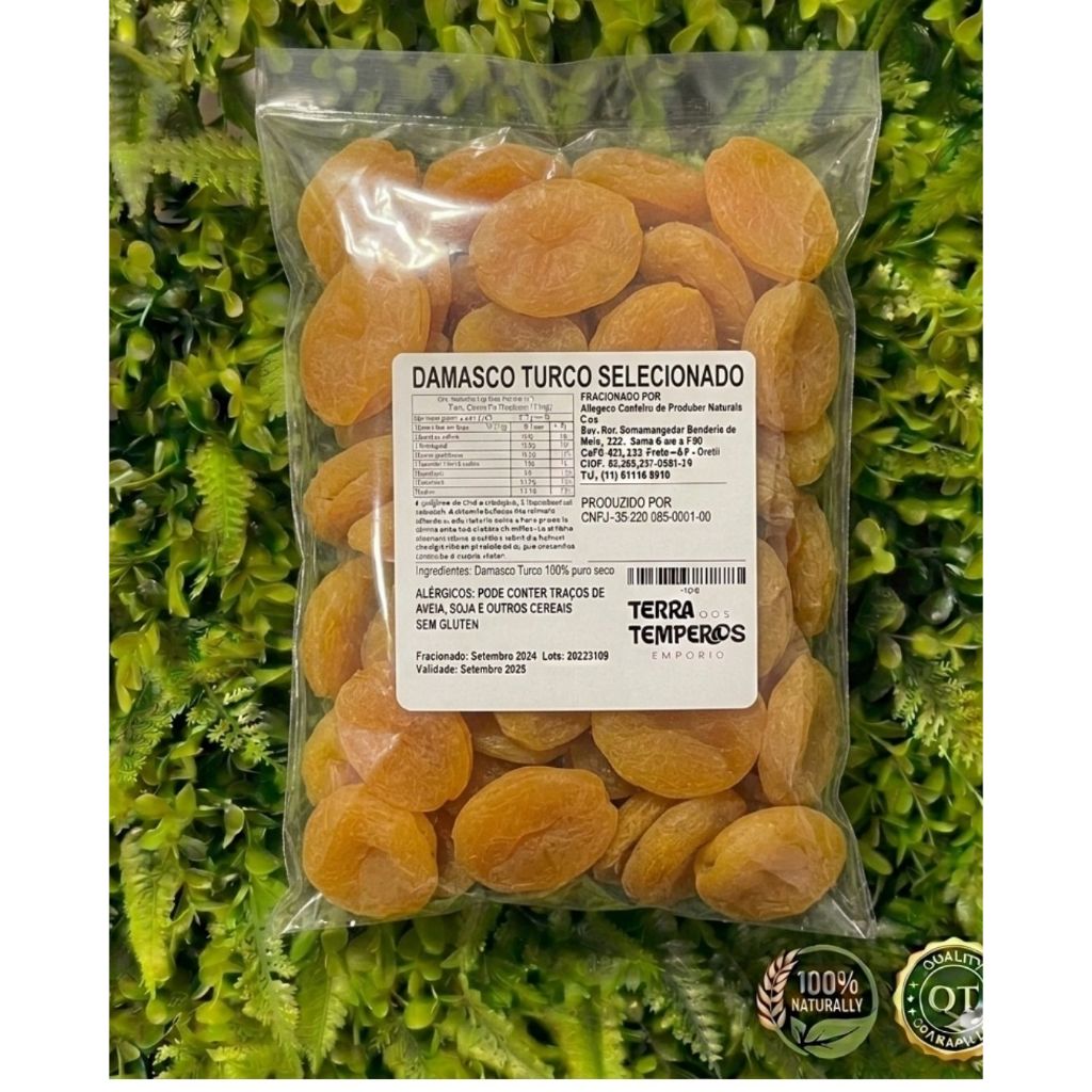 PROMOÇÃO Damasco Seco Turco Premium Suculento Doce e Macio Natural
