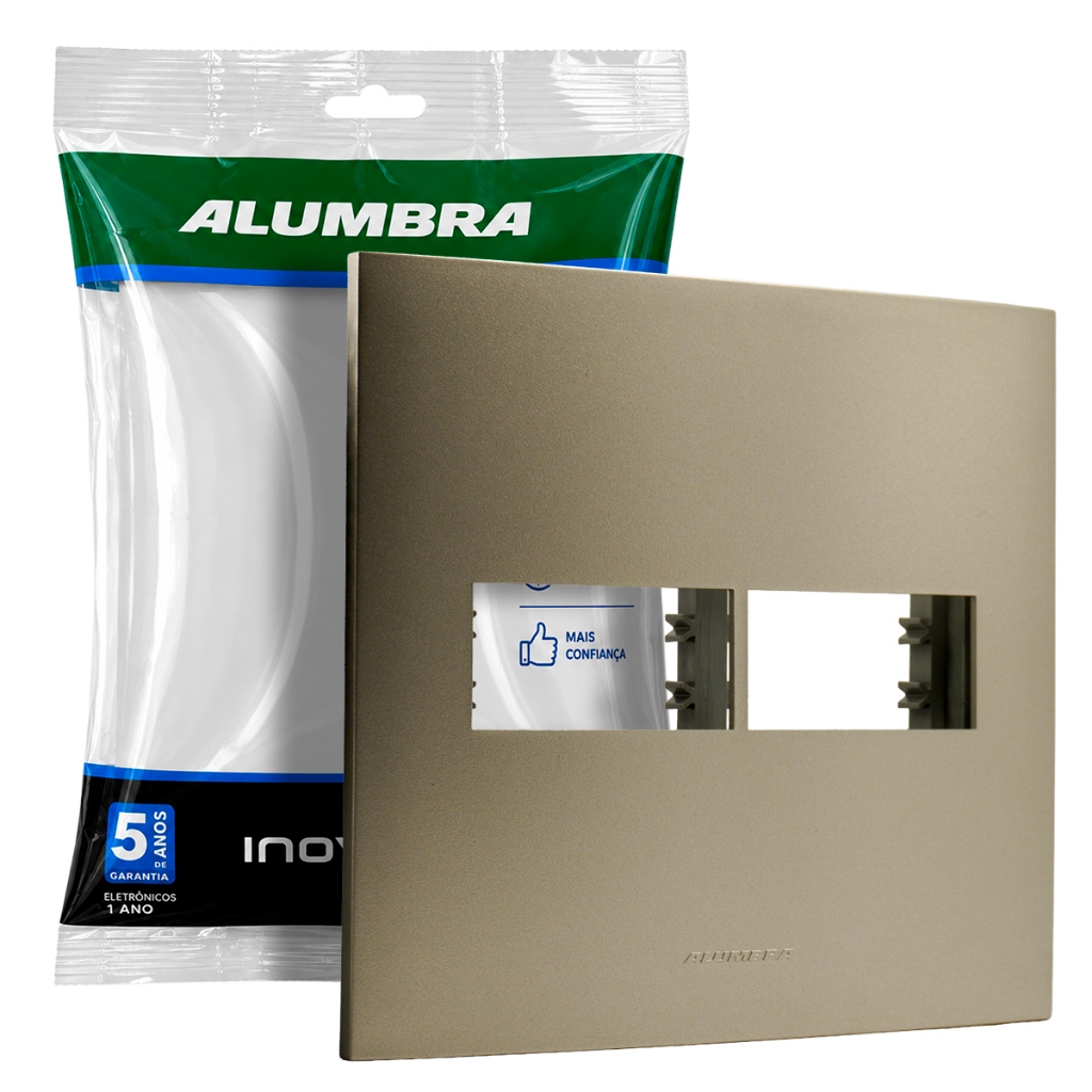 Placa 4X4 para 2 Módulos Titanium Inova Pro Class Alumbra