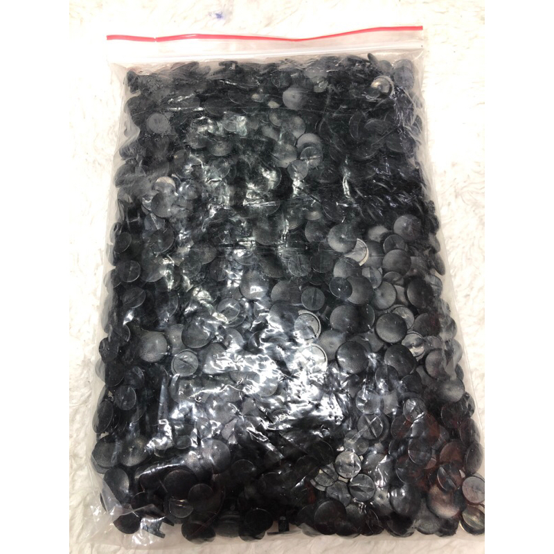 Pacote 1000 peças  Preto Adaptador Pins / Botons / Jibbitz Para Babuche E Croc