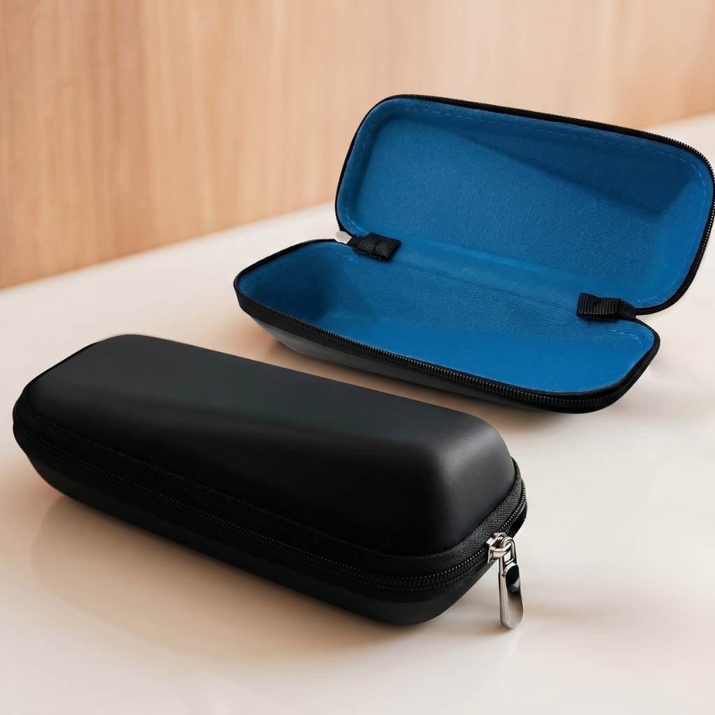 Estojo Para Óculos De Sol E Grau Case Rígida Com Zíper Resistente Anti-Risco