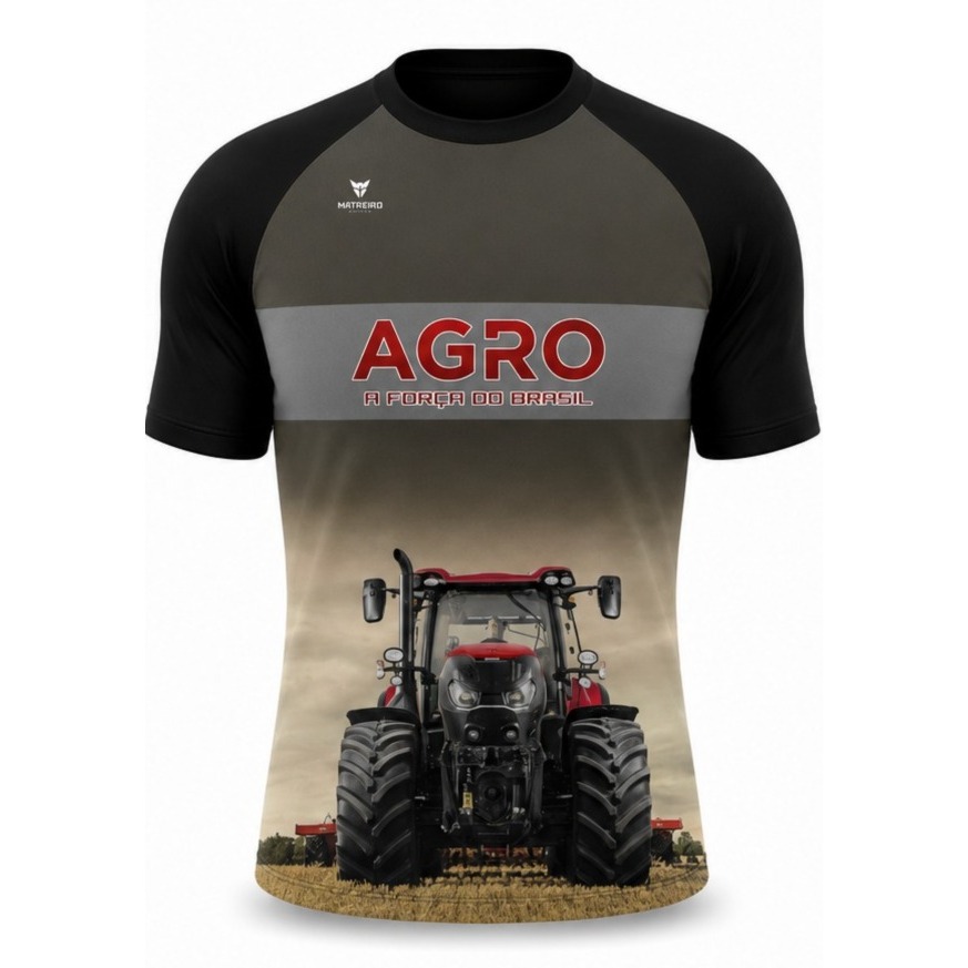 Camisa Agro Proteção Solar Uv50+ Matreiro Manga Curta Red Trator