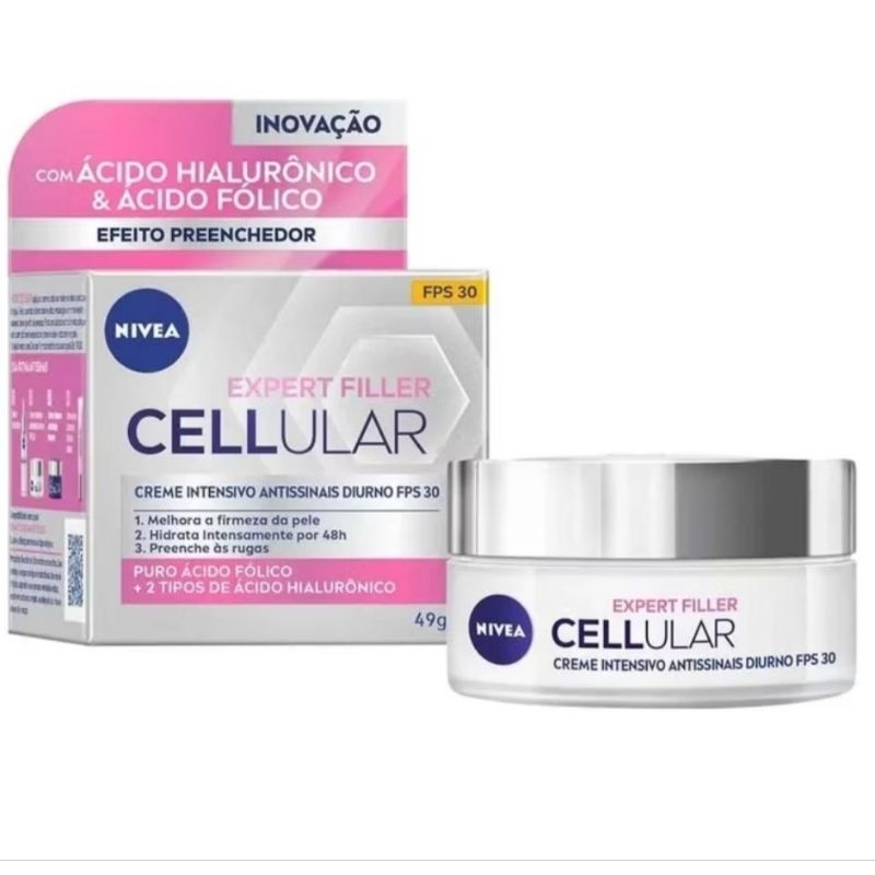 Kit Nivea Facial Cellular Expert Filler antissinais Diurno e Noturno 49g