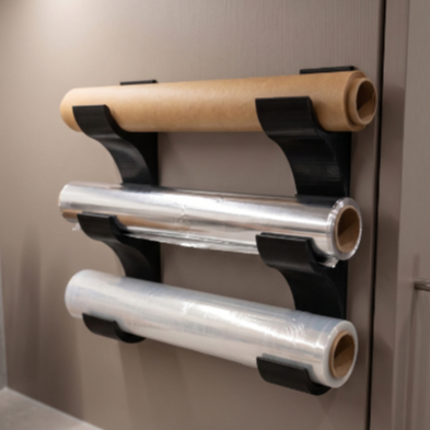 Organizador Multifuncional Compacto Multi-Rolos - Papel Toalha | Papel Manteiga | Papel Alumínio