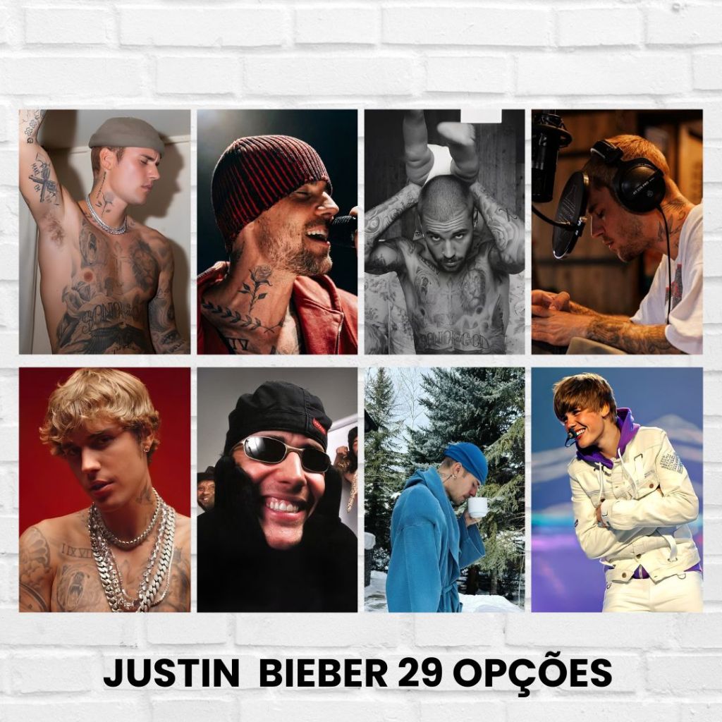 Placas Decorativas Justin Bieber