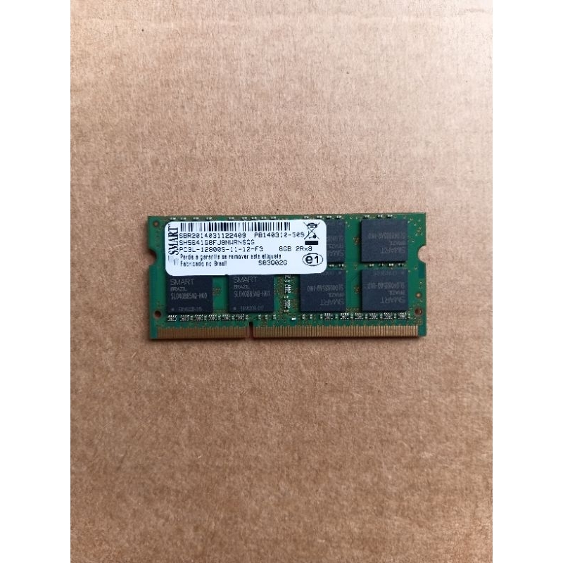 Memória Smart DDR3 8gb 1600mhz notebook