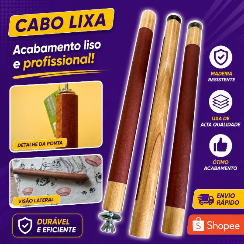 24 unidades de Poleiro com Lixa para papagaio 60cmx40mm