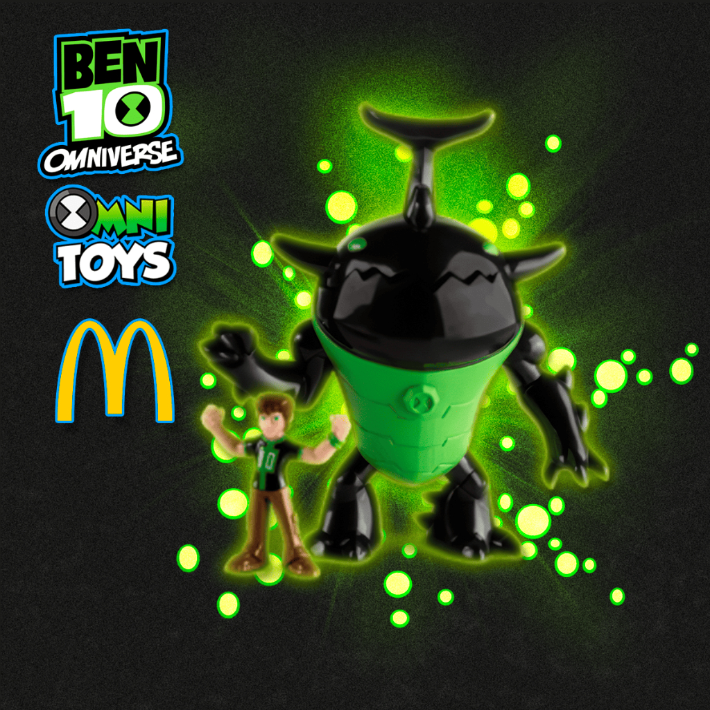 Bonecos Ben e Besouro Mcdonald's Ben 10 Omniverse Usados