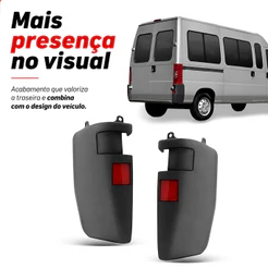 Par/Un Polaina Parachoque Traseiro Ducato 1995 1996 1997 1998 1999 2000 À 2017