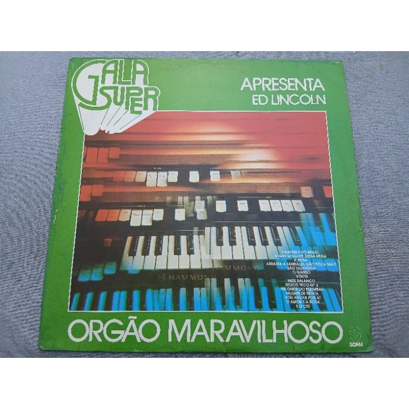 Lp Disco Vinil Ed Lincoln - Órgão Maravilhoso - Gala Super