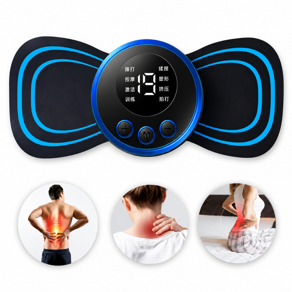 Mini Massageador Elétrico Portátil Recarregável