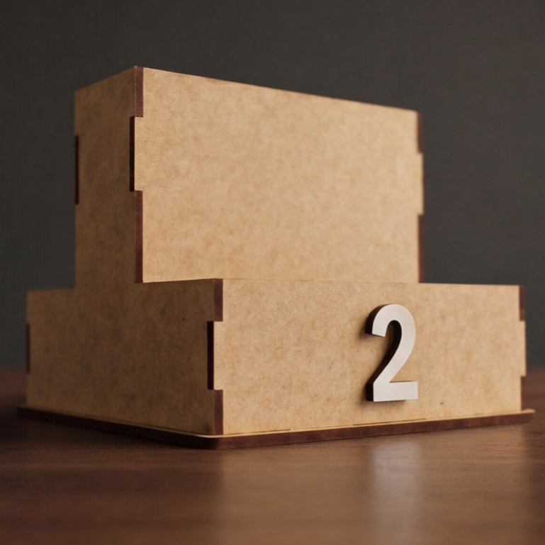 Kit 15 Porta Comanda Numerado em MDF com Divisórias Organizador de Mesa Restaurante Lanchonete