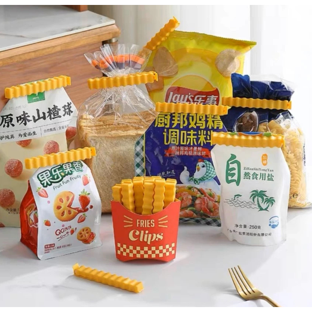 Kit 12 Prendedores Clips de Batata Frita WL-2687