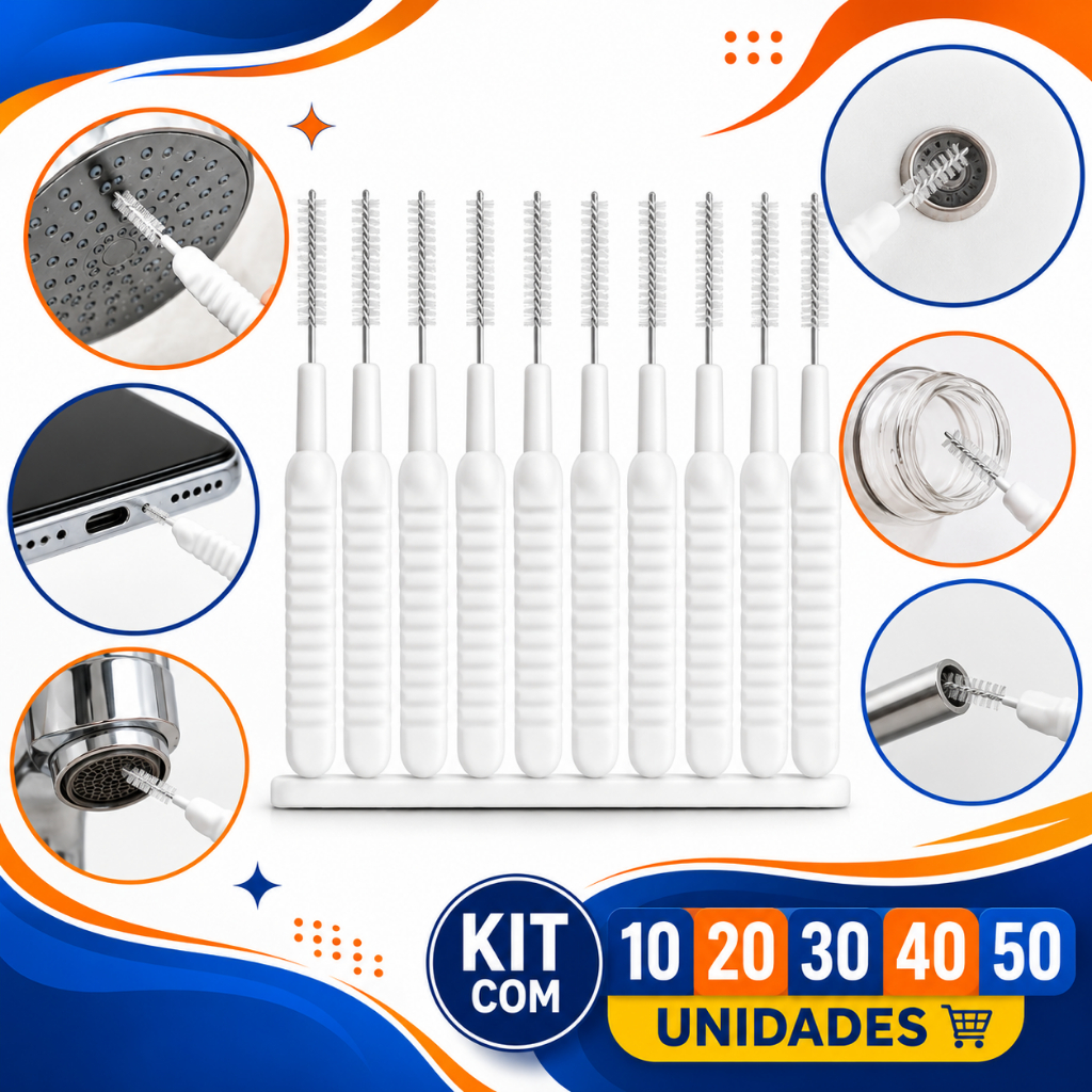 Escova Desentope Chuveiro Limpador Celular Mini Escova De Limpeza Limpa Furo Escova chuveiro