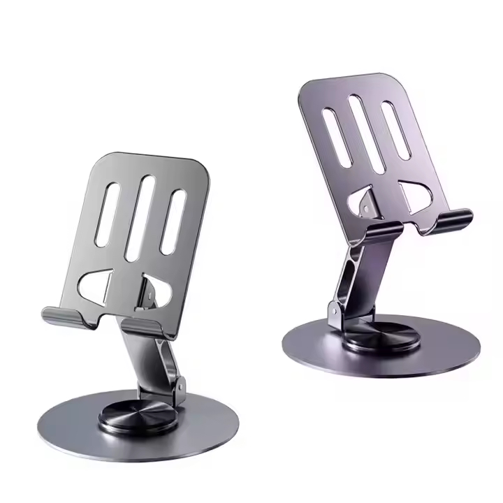 Suporte de Mesa Giratório 360° para Celular e Tablet – Ajuste Total em Qualquer Direção